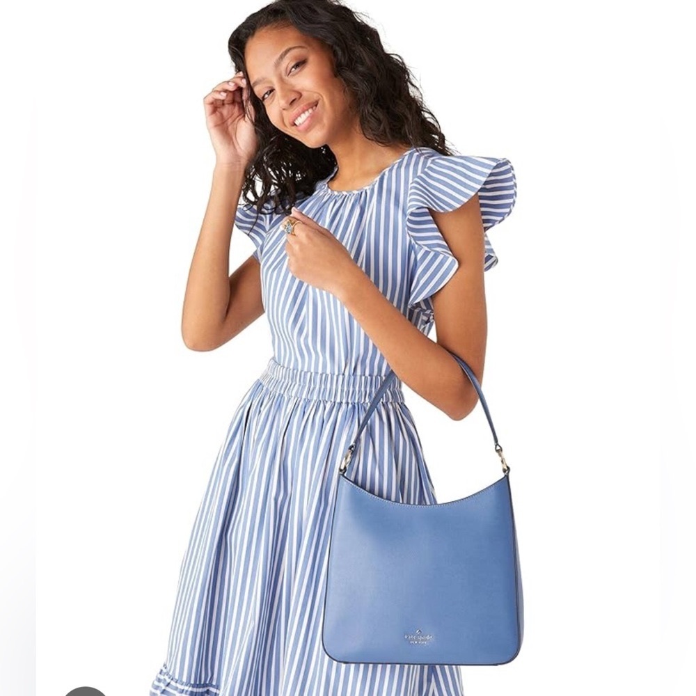 🫐 💙 Kate Spade Perry Fresh Blueberry leather bag